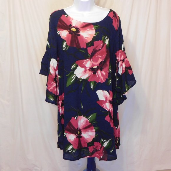 Remixmess Dresses & Skirts - Navy Floral Dress, NWT, Remixmess
